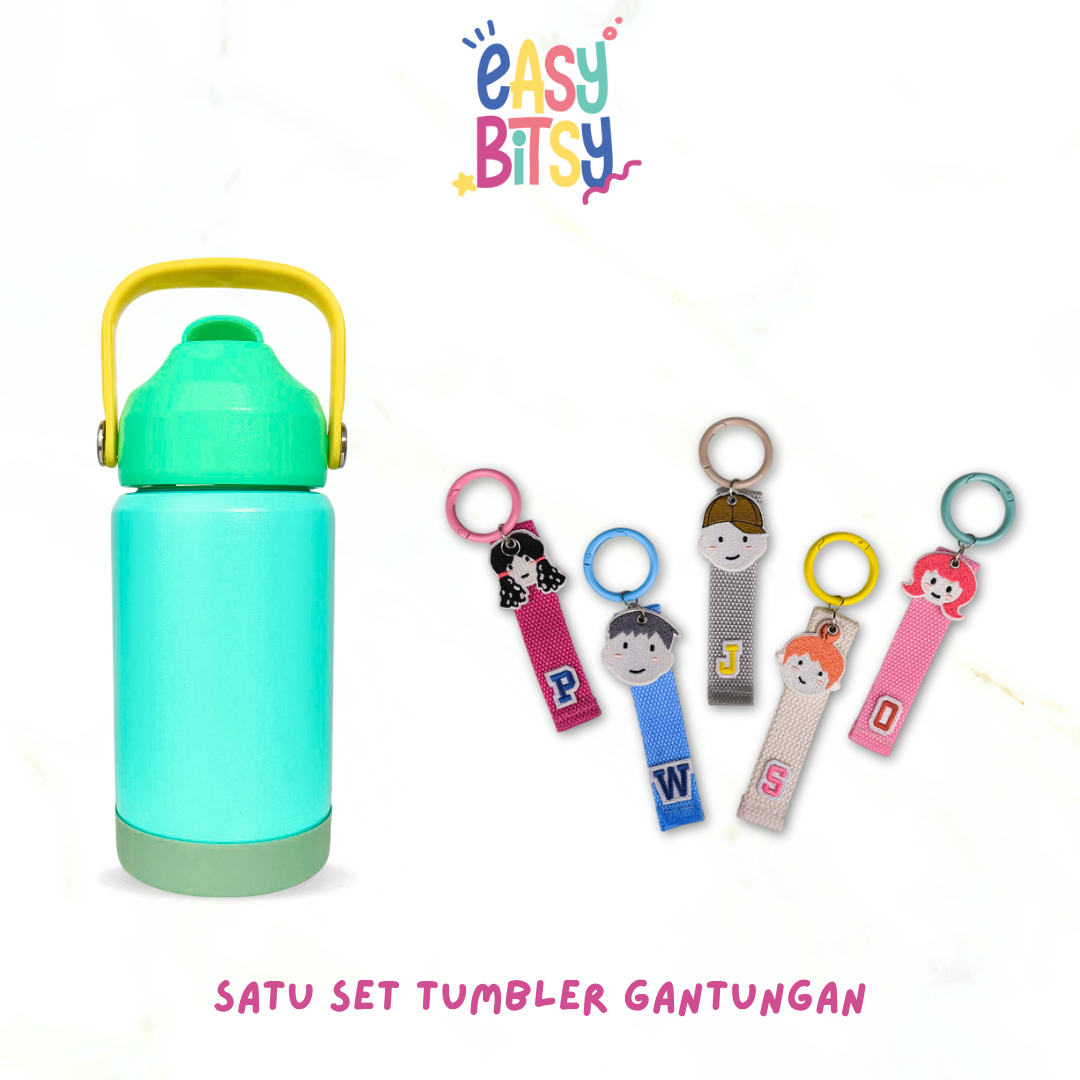 Easy Bitsy Lego Tumbler Straw Colorful Hot and Cold 350-530ML/12-18OZ | Stainless Steel Bottle with Flip Lid Nobrand