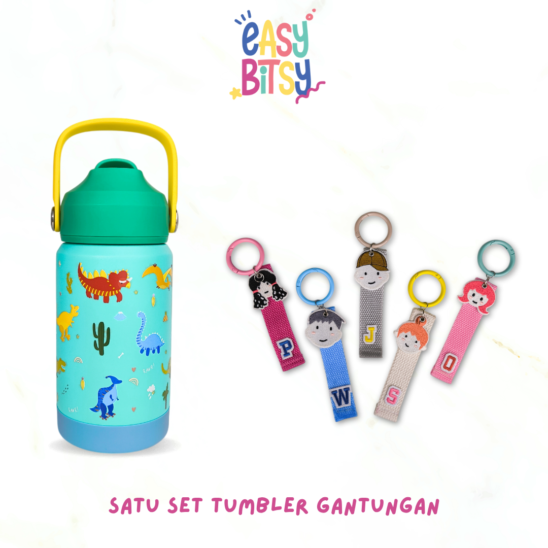 Easy Bitsy Lego Tumbler Straw Colorful Hot and Cold 350-530ML/12-18OZ | Stainless Steel Bottle with Flip Lid Nobrand