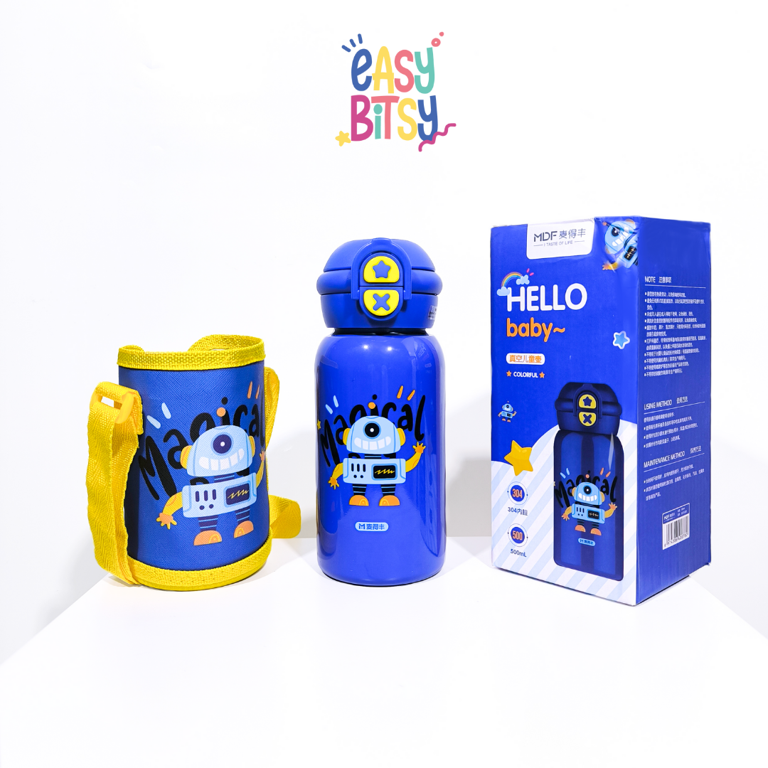 Easy Bitsy Lego Tumbler Straw Colorful Hot and Cold 350-530ML/12-18OZ | Stainless Steel Bottle with Flip Lid Nobrand
