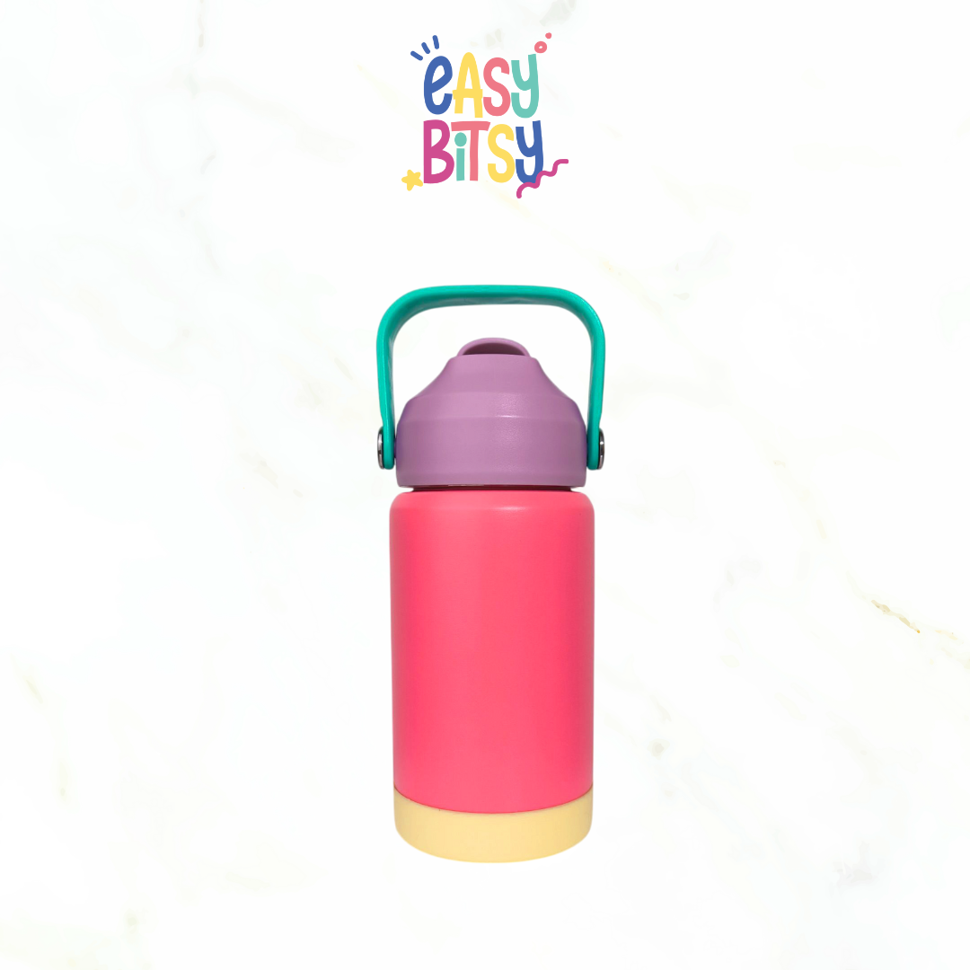 Easy Bitsy Lego Tumbler Straw Colorful Hot and Cold 350-530ML/12-18OZ | Stainless Steel Bottle with Flip Lid Nobrand