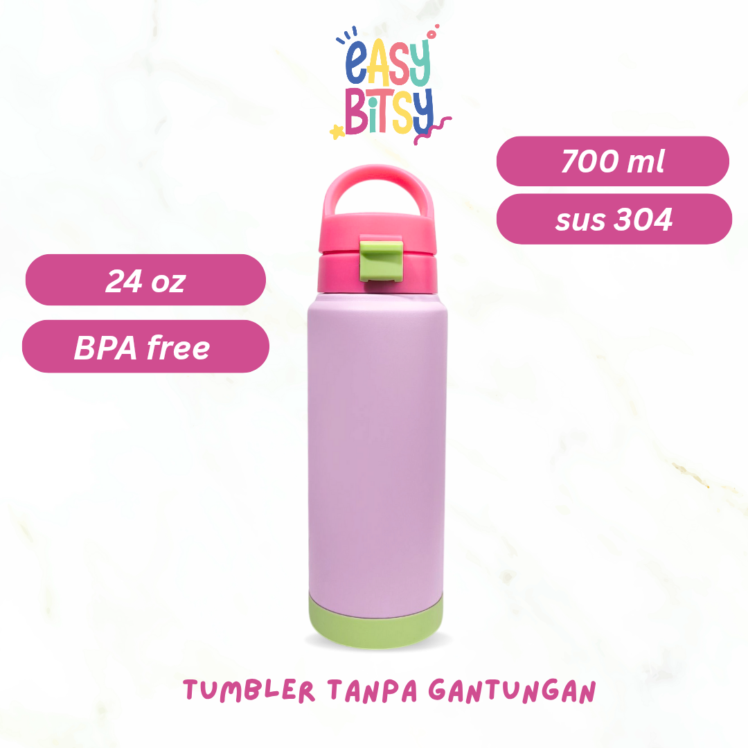Easy Bitsy Lego Tumbler Straw Colorful Hot and Cold 350-530ML/12-18OZ | Stainless Steel Bottle with Flip Lid Nobrand