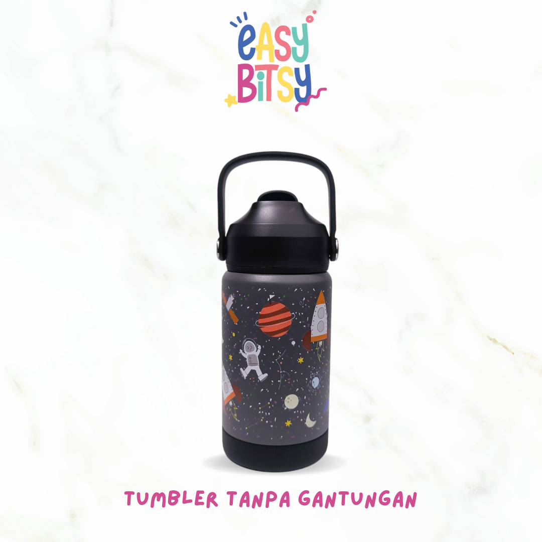 Easy Bitsy Lego Tumbler Straw Colorful Hot and Cold 350-530ML/12-18OZ | Stainless Steel Bottle with Flip Lid Nobrand