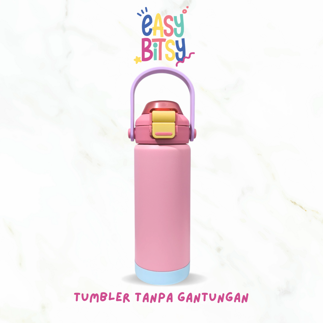 Easy Bitsy Lego Tumbler Straw Colorful Hot and Cold 350-530ML/12-18OZ | Stainless Steel Bottle with Flip Lid Nobrand