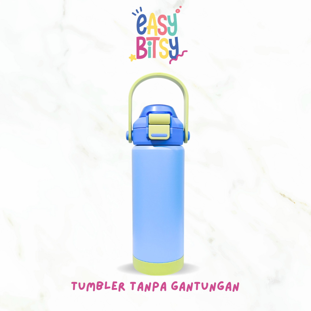 Easy Bitsy Lego Tumbler Straw Colorful Hot and Cold 350-530ML/12-18OZ | Stainless Steel Bottle with Flip Lid Nobrand