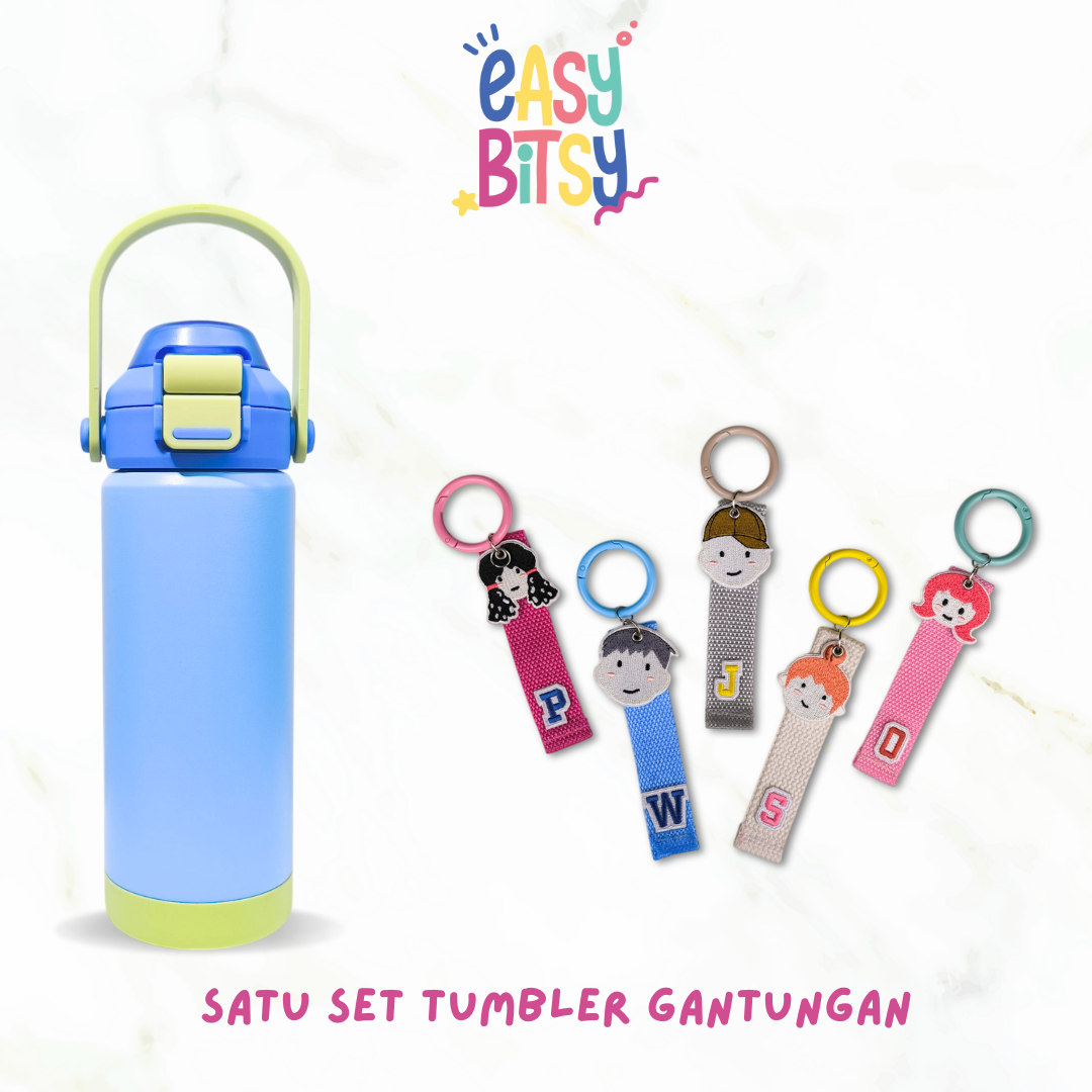 Easy Bitsy Lego Tumbler Straw Colorful Hot and Cold 350-530ML/12-18OZ | Stainless Steel Bottle with Flip Lid Nobrand