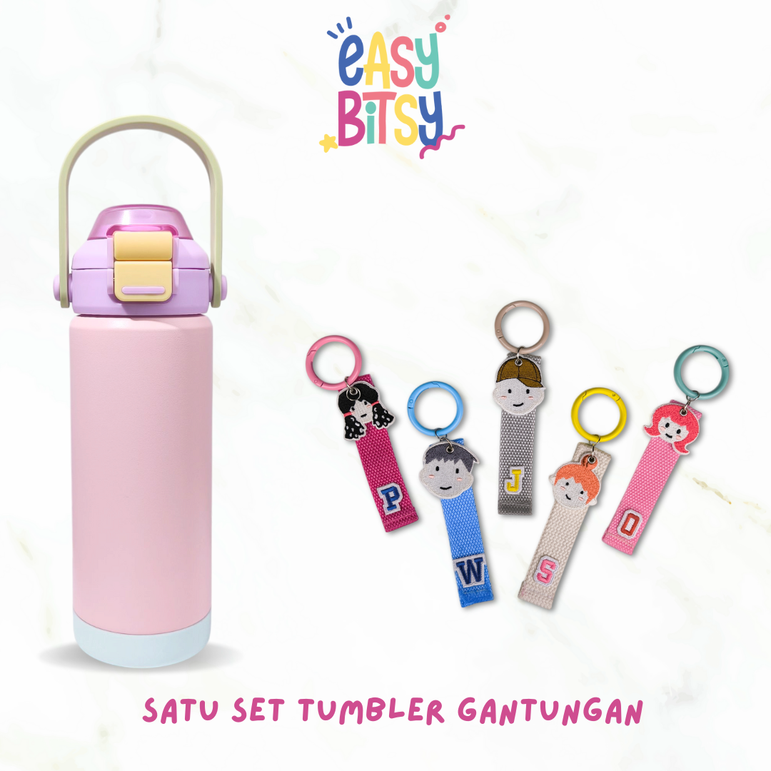 Easy Bitsy Lego Tumbler Straw Colorful Hot and Cold 350-530ML/12-18OZ | Stainless Steel Bottle with Flip Lid Nobrand