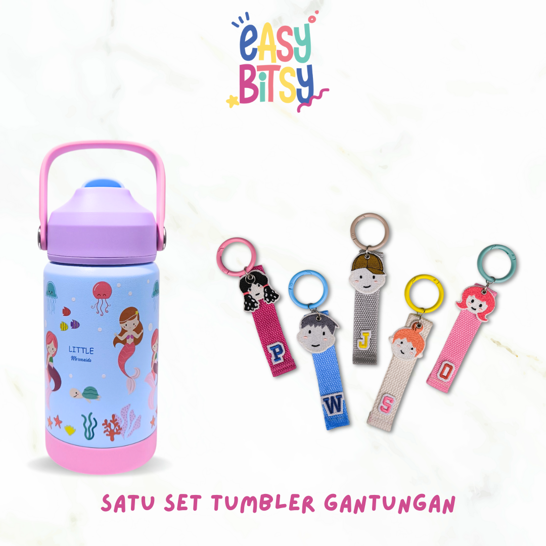 Easy Bitsy Lego Tumbler Straw Colorful Hot and Cold 350-530ML/12-18OZ | Stainless Steel Bottle with Flip Lid Nobrand