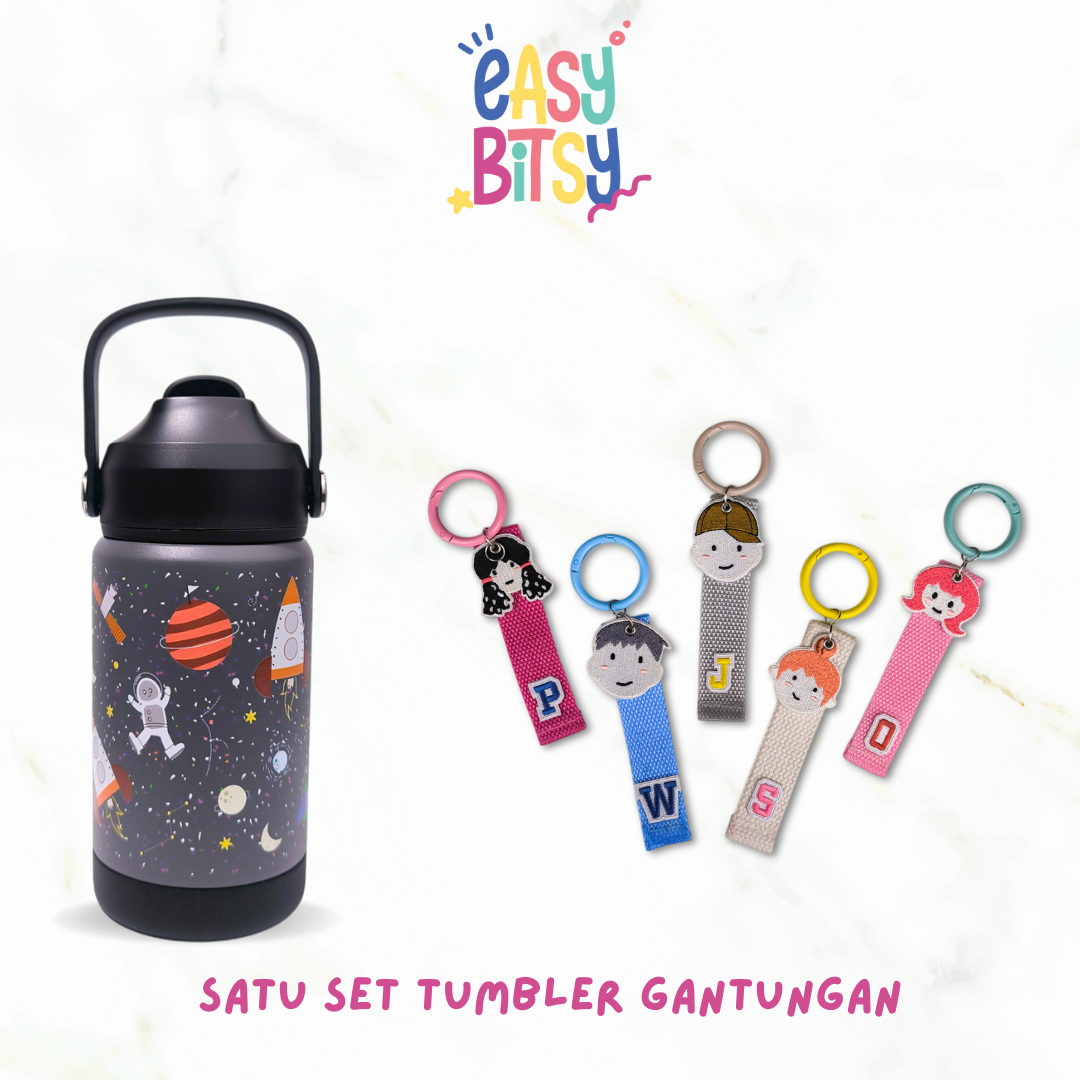 Easy Bitsy Lego Tumbler Straw Colorful Hot and Cold 350-530ML/12-18OZ | Stainless Steel Bottle with Flip Lid Nobrand