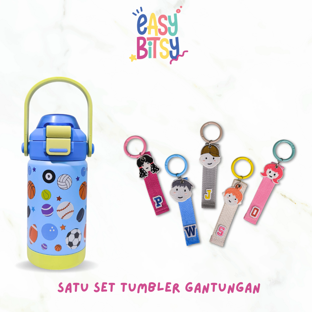 Easy Bitsy Lego Tumbler Straw Colorful Hot and Cold 350-530ML/12-18OZ | Stainless Steel Bottle with Flip Lid Nobrand