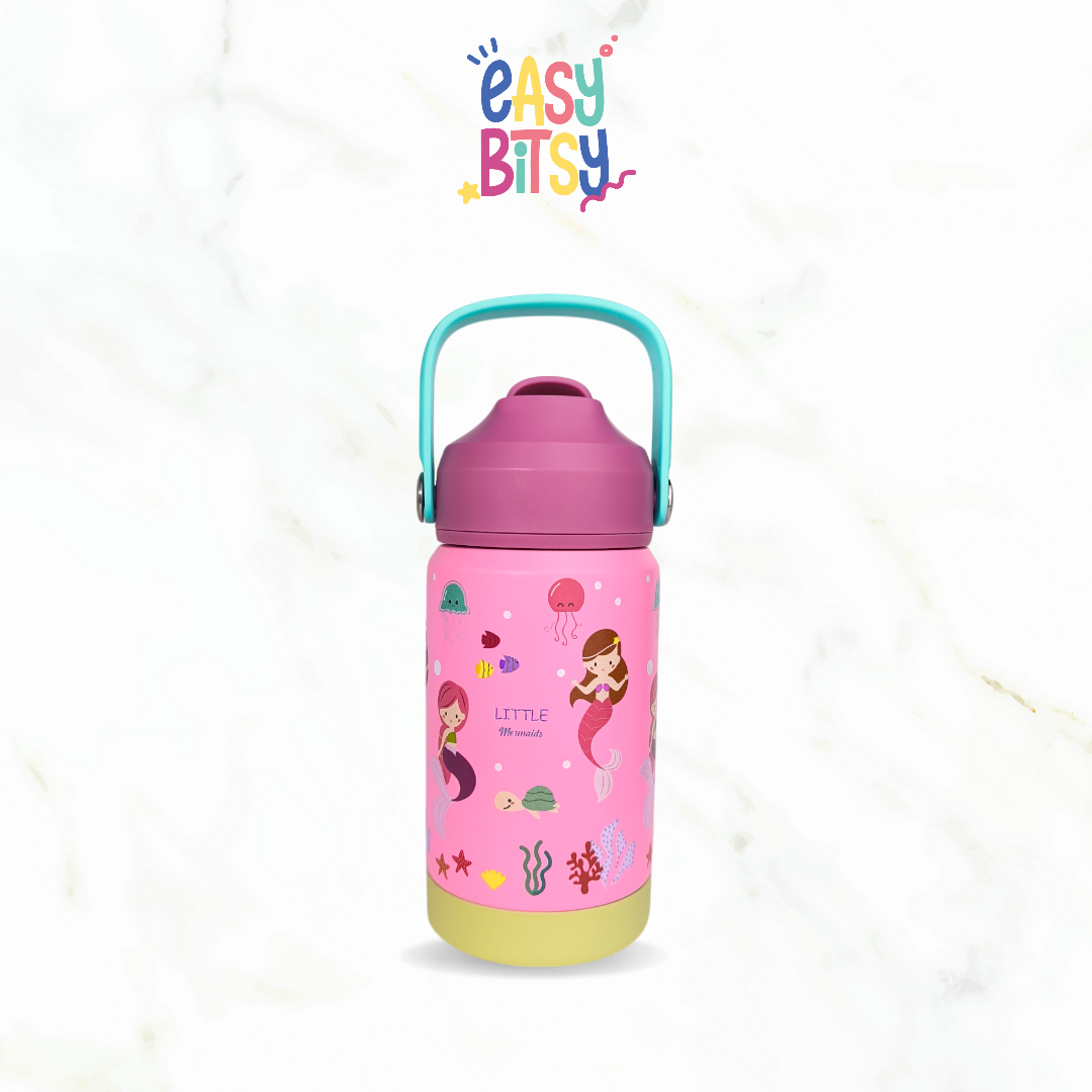 Easy Bitsy Lego Tumbler Straw Colorful Hot and Cold 350-530ML/12-18OZ | Stainless Steel Bottle with Flip Lid Nobrand