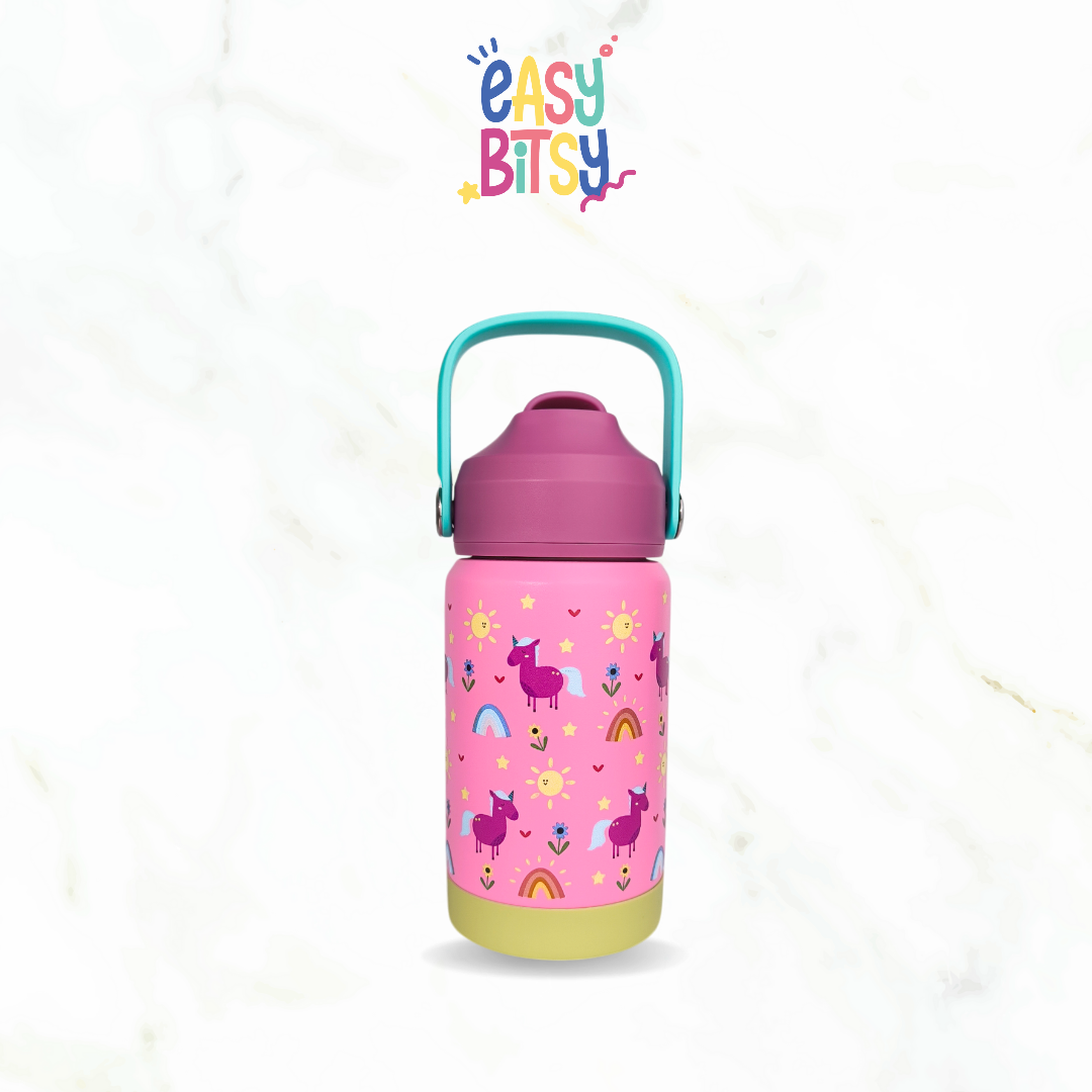 Easy Bitsy Lego Tumbler Straw Colorful Hot and Cold 350-530ML/12-18OZ | Stainless Steel Bottle with Flip Lid Nobrand