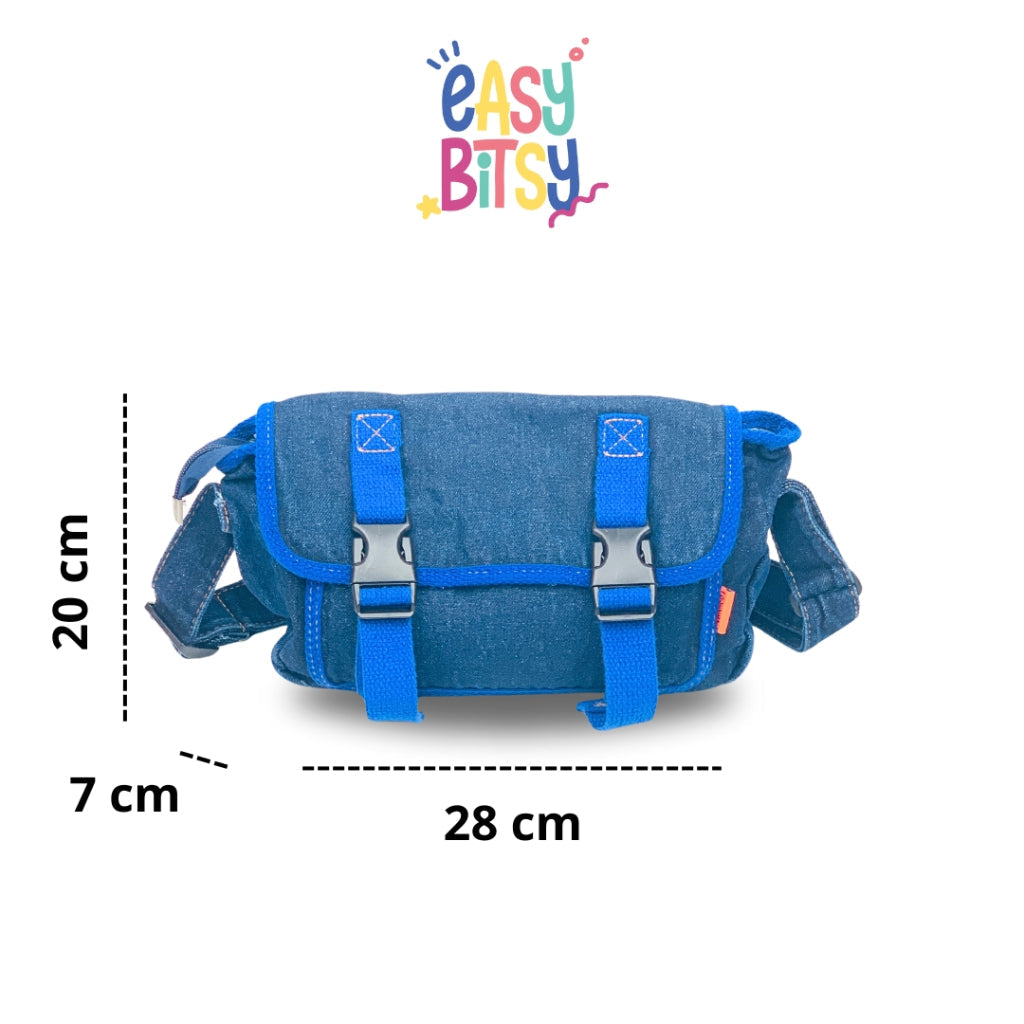 Waist Bag Tas Selempang Denim Remaja Tidak ada merek
