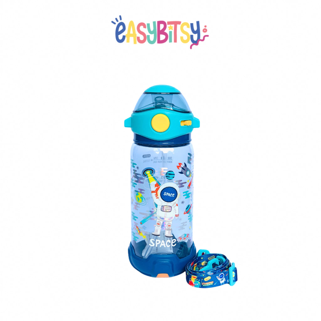 Easybitsy Botol Minum Water Bottle 650ML Anak Laki-Laki PAUD-SD Astronot, Dino, Monster, Shark, Soccer - Bunny