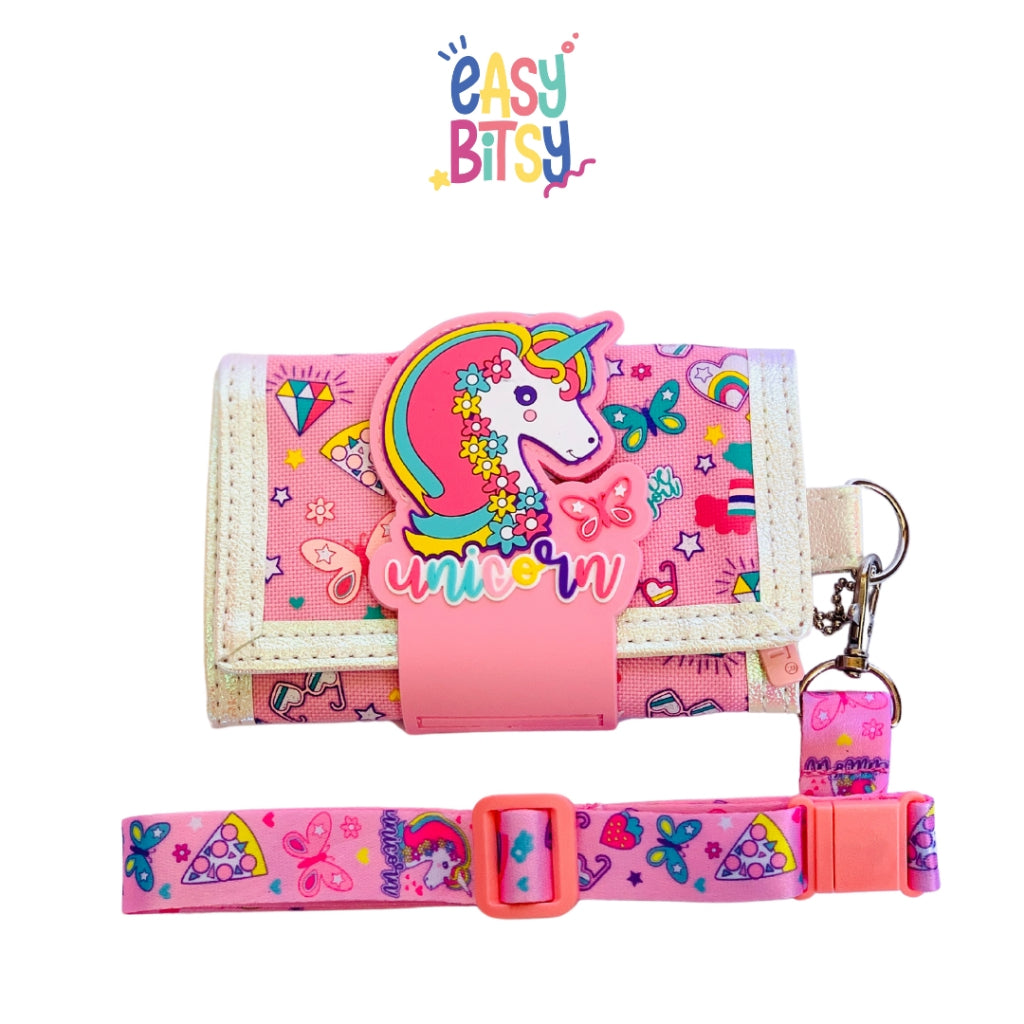 Easybitsy Dompet Mini Strap Wallet 3 Lipat Anak Laki-Laki Perempuan PAUD-SD - Raya Tidak ada merek