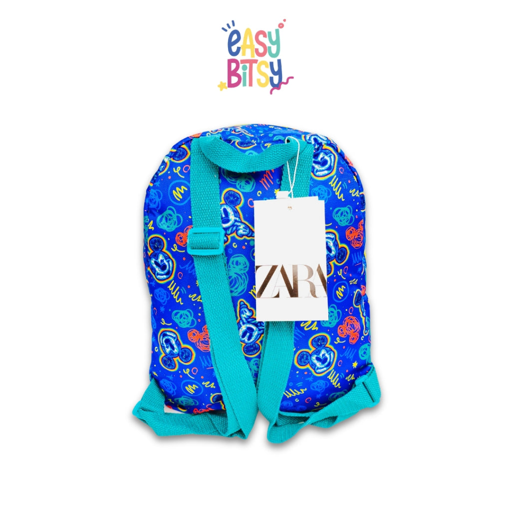 Easy Bitsy Tas Ransel Backpack Perempuan PAUD TK SD Premium Mickiy Mouse Blue - ZR Tidak ada merek