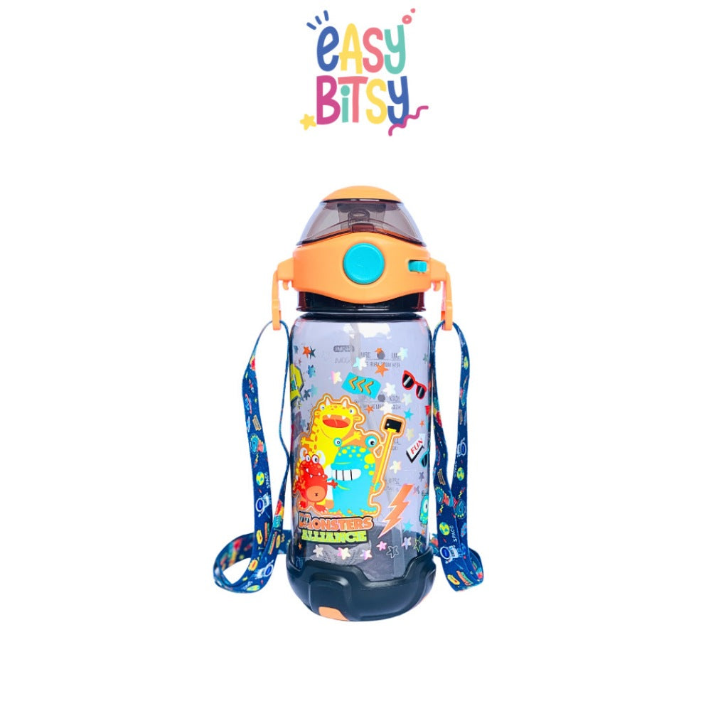 Easybitsy Botol Minum Water Bottle 650ML Anak Laki-Laki PAUD-SD Astronot, Dino, Monster, Shark, Soccer - Bunny
