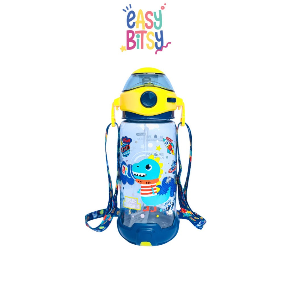 Easybitsy Botol Minum Water Bottle 650ML Anak Laki-Laki PAUD-SD Astronot, Dino, Monster, Shark, Soccer - Bunny Tidak ada merek