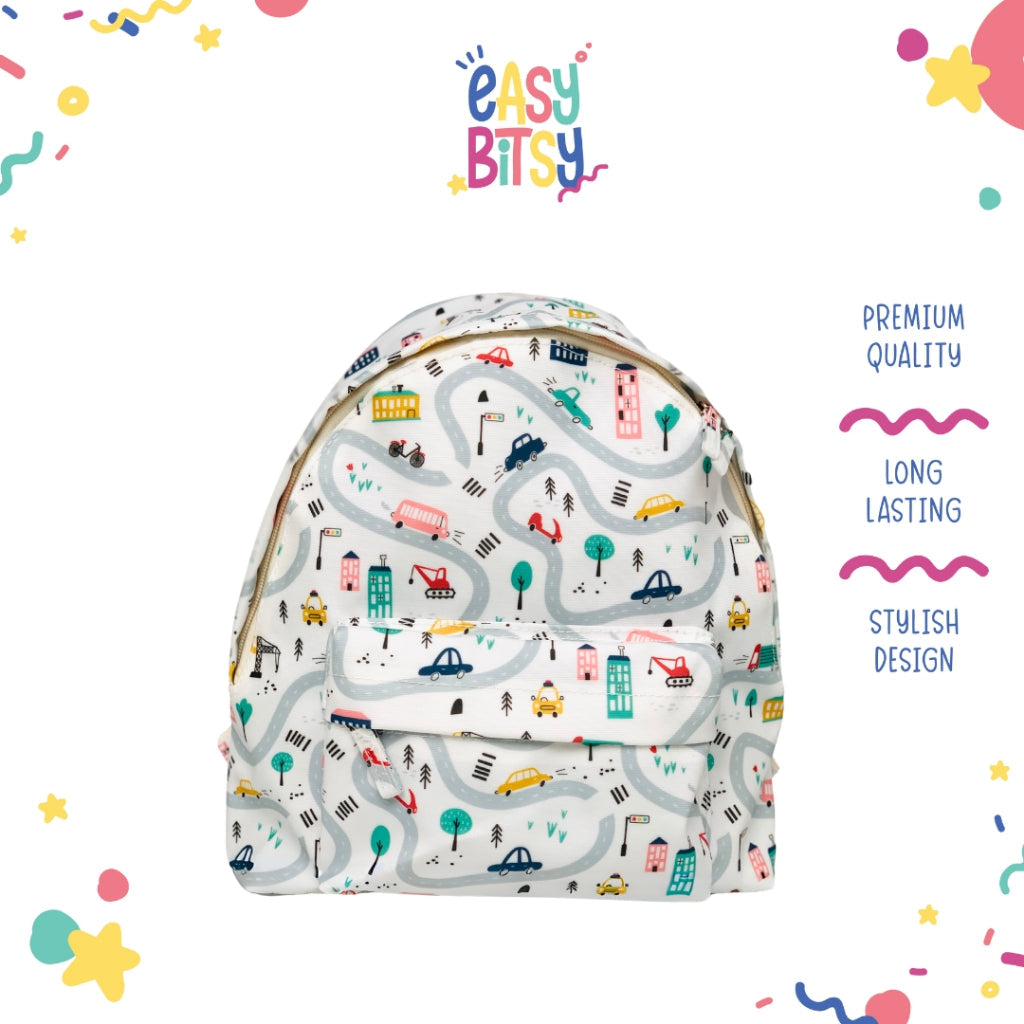 Easybitsy Tas Ransel Waterproof TK-SD Perempuan Laki-laki Transportasi, Dino, Rabbit, Landak, Love - Masha Tidak ada merek