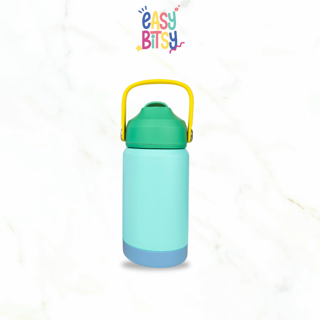 Easy Bitsy Lego Tumbler Straw Colorful Hot and Cold 350-530ML/12-18OZ | Stainless Steel Bottle with Flip Lid Nobrand