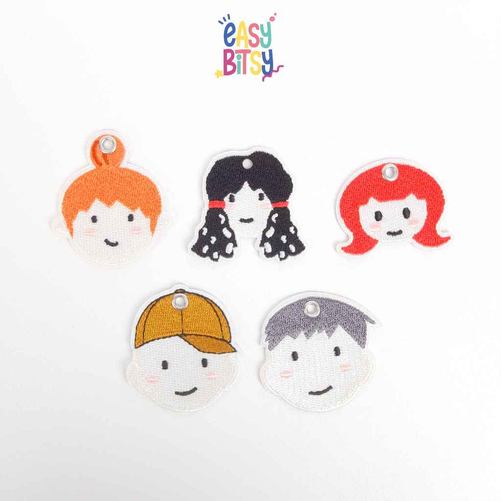 Easybitsy Gantungan Tas Anak | Custom Inisial Anak | Souvenir Ultah Anak (BISBAN 12CM TIDAK UNTUK TUMBLER) Tidak ada merek