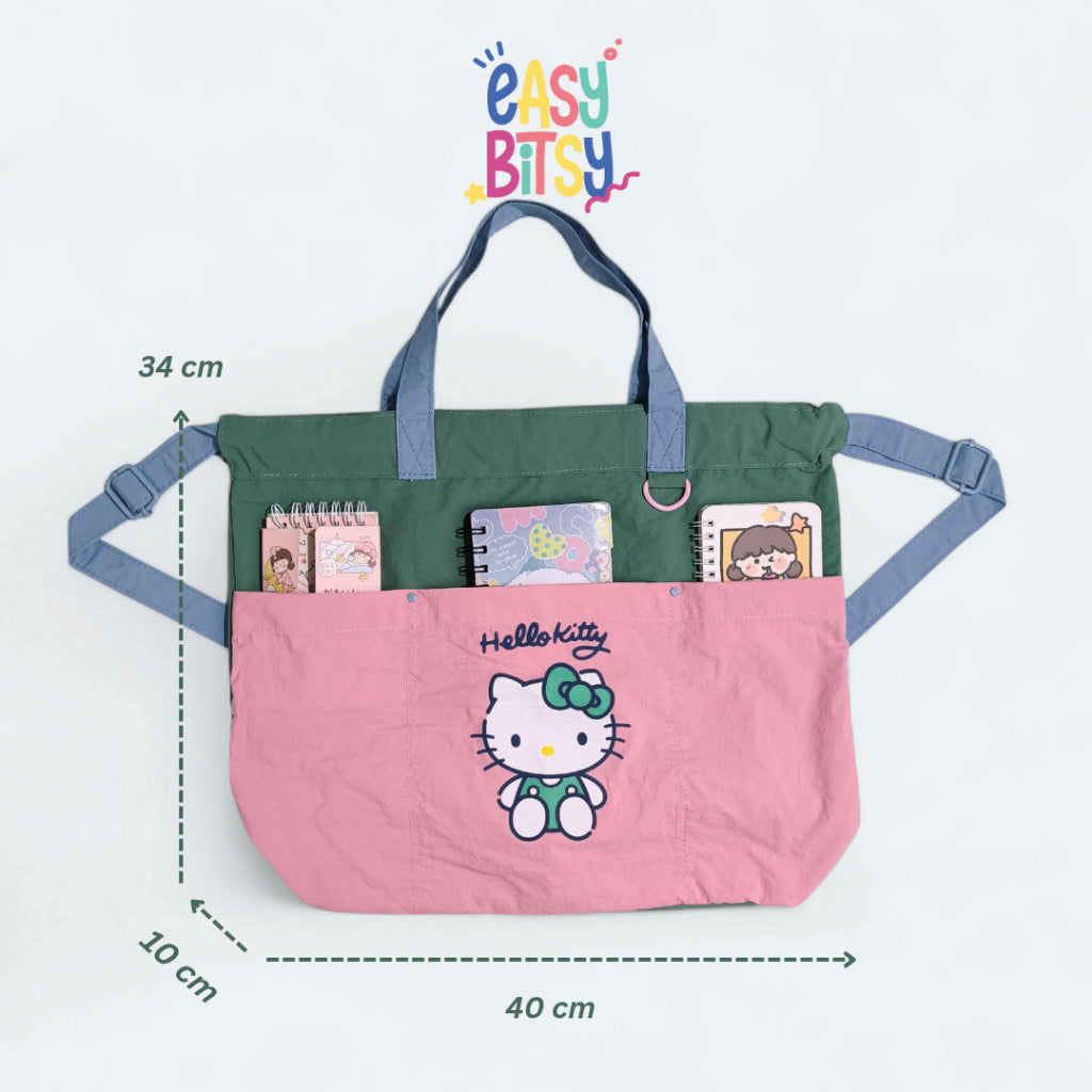 Easy Bitsy Tas Ransel Backpack Karakter Hello Kitty  Kuromi x Sanrio Series - Gyoza Tidak ada merek