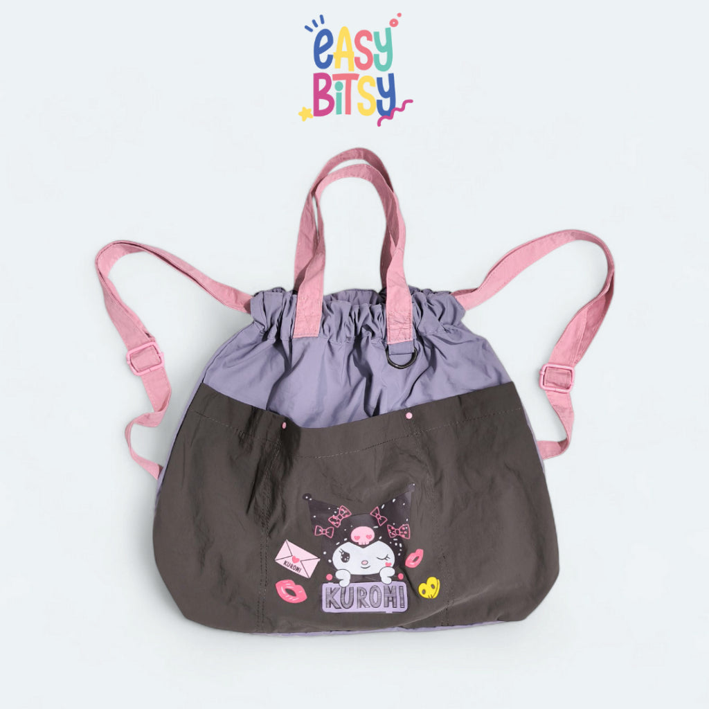 Easy Bitsy Tas Ransel Backpack Karakter Hello Kitty  Kuromi x Sanrio Series - Gyoza Tidak ada merek