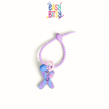 Easy Bitsy Keychain Alphabet Akrilik Nama Keren Tidak ada merek