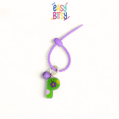 Easy Bitsy Keychain Alphabet Akrilik Nama Keren Tidak ada merek