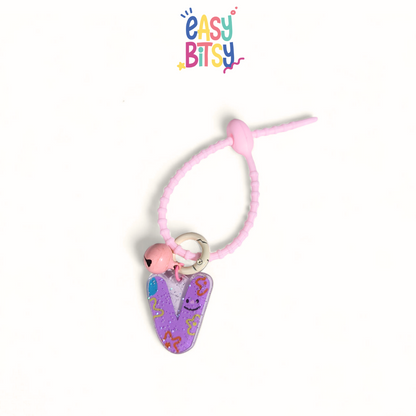 Easy Bitsy Keychain Alphabet Akrilik Nama Keren Tidak ada merek