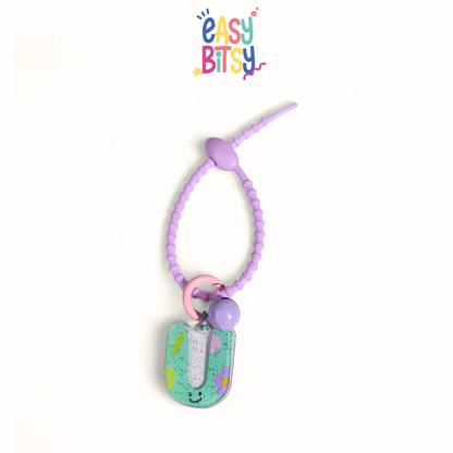 Easy Bitsy Keychain Alphabet Akrilik Nama Keren Tidak ada merek