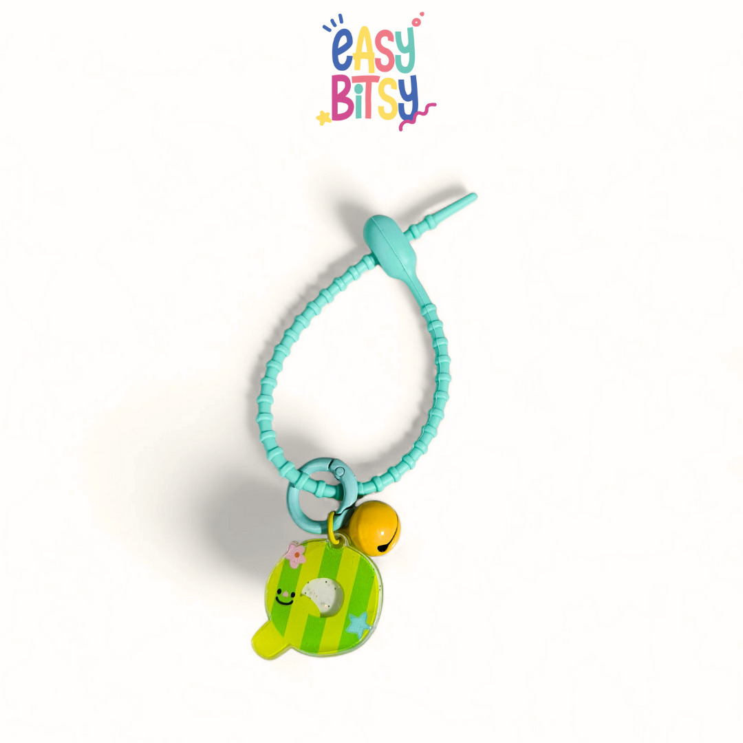 Easy Bitsy Keychain Alphabet Akrilik Nama Keren Tidak ada merek