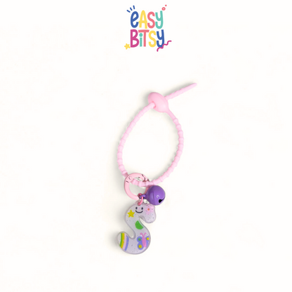 Easy Bitsy Keychain Alphabet Akrilik Nama Keren Tidak ada merek