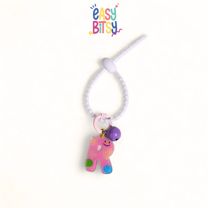 Easy Bitsy Keychain Alphabet Akrilik Nama Keren Tidak ada merek