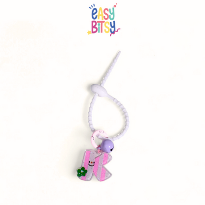 Easy Bitsy Keychain Alphabet Akrilik Nama Keren Tidak ada merek