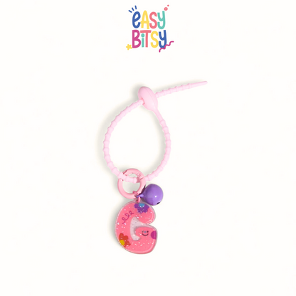 Easy Bitsy Keychain Alphabet Akrilik Nama Keren Tidak ada merek