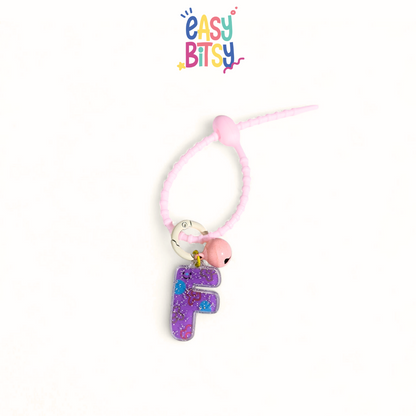 Easy Bitsy Keychain Alphabet Akrilik Nama Keren Tidak ada merek