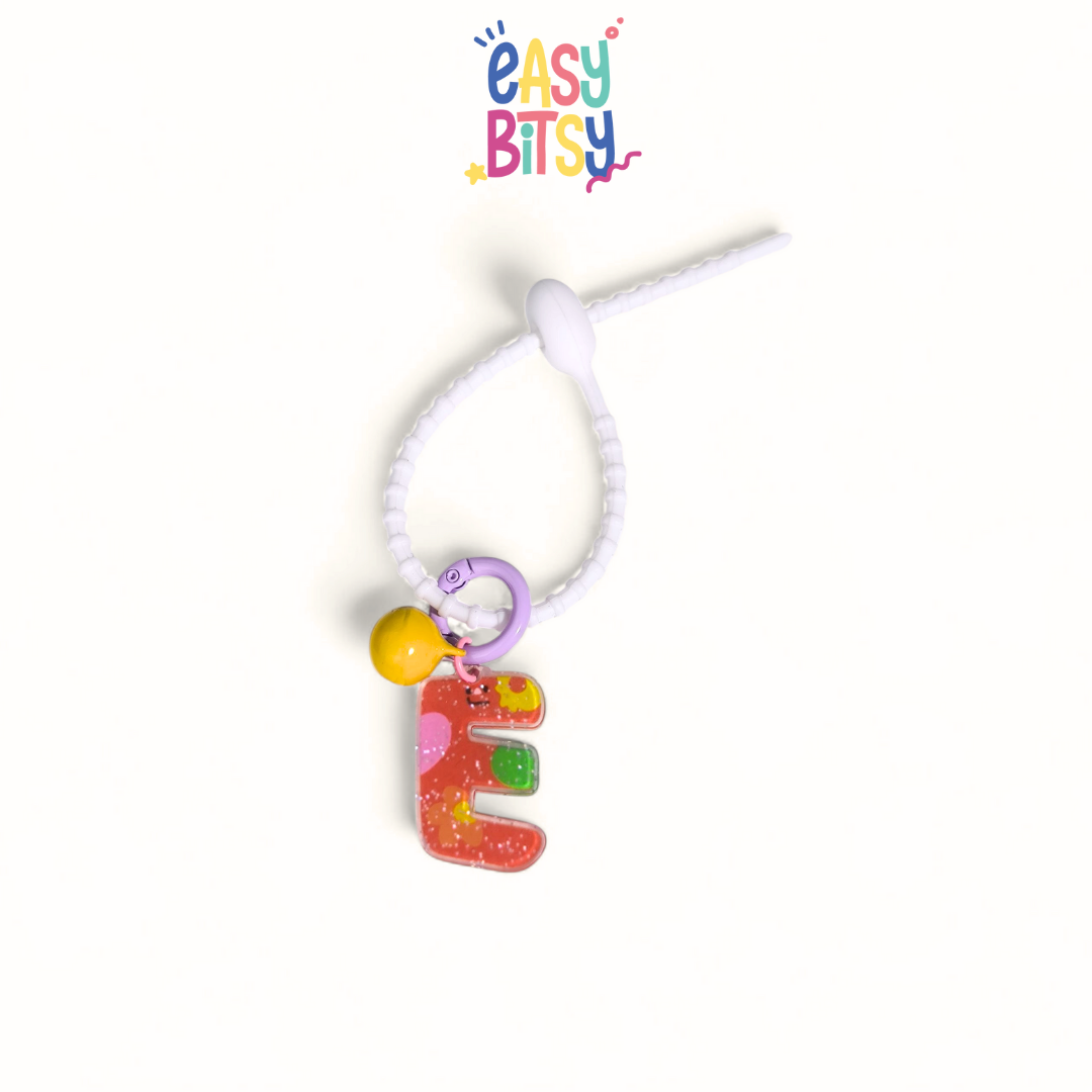 Easy Bitsy Keychain Alphabet Akrilik Nama Keren Tidak ada merek