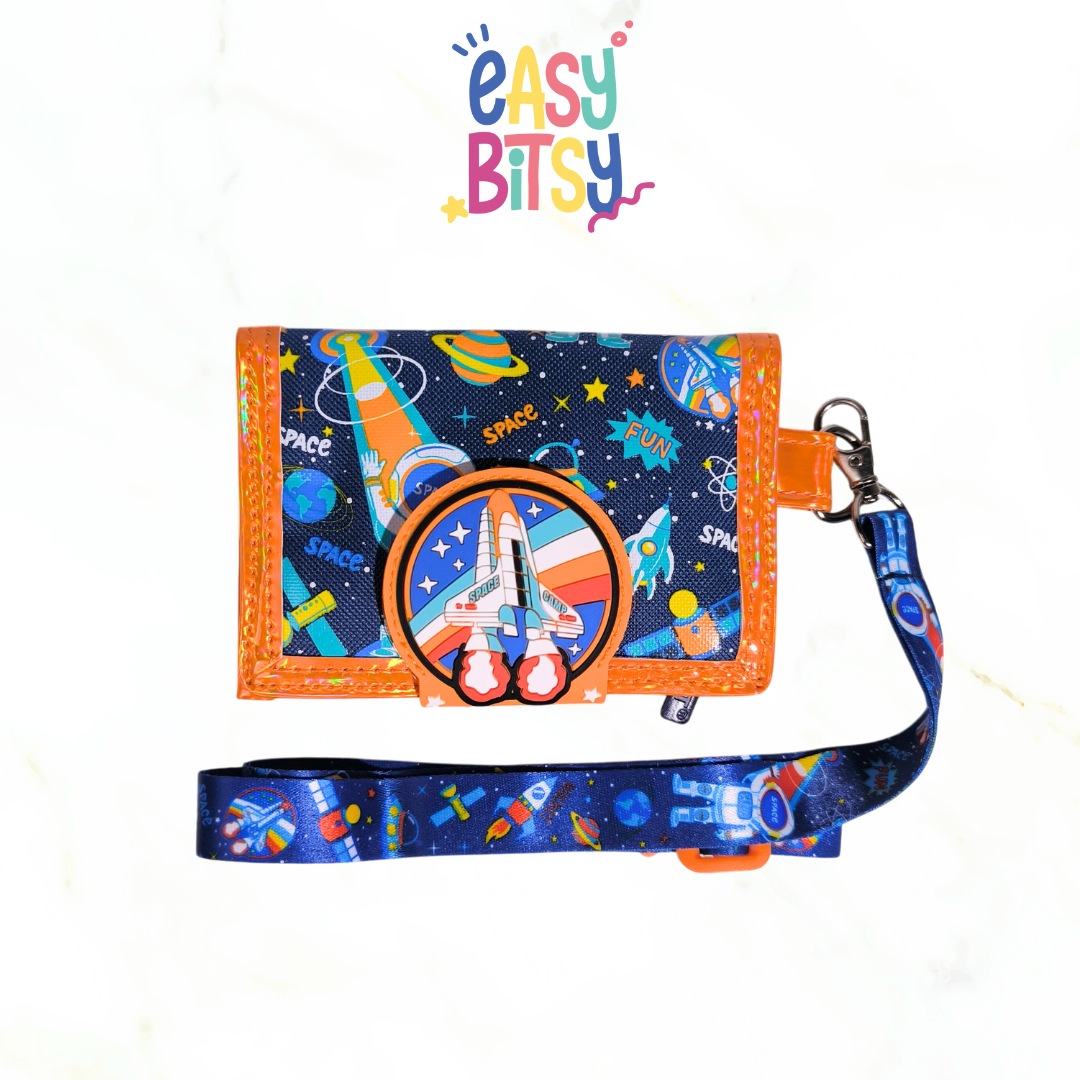 Easybitsy Dompet Mini Strap Wallet 2 Lipat Anak Laki-Laki Perempuan  PAUD-SD Soccer, Cat, Unicorn – Rara Tidak ada merek