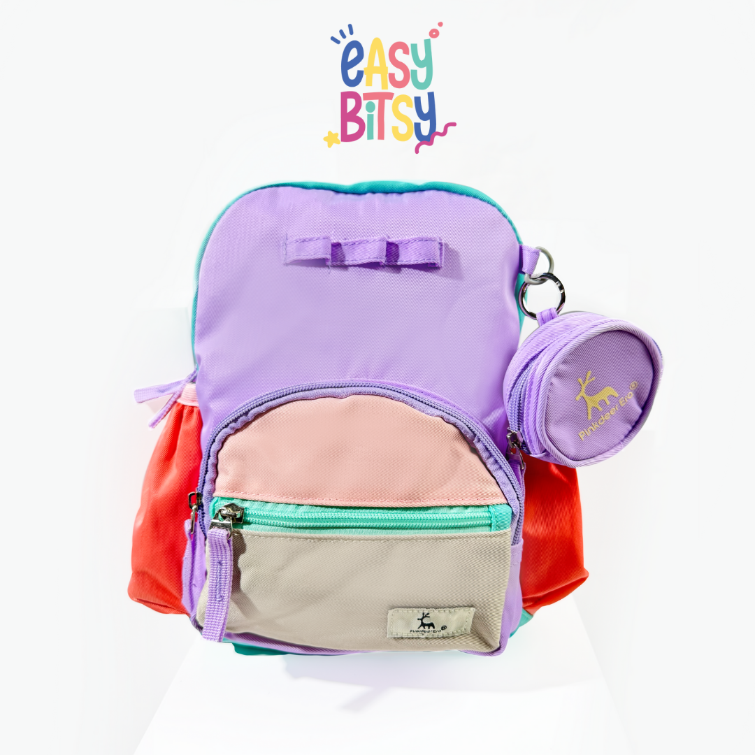 Easybitsy Tas Ransel Backpack Sekolah Flintstone Kecil Anak Laki-Laki Perempuan PAUD-TK - Colorful Tidak ada merek