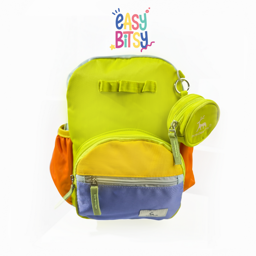 Easybitsy Tas Ransel Backpack Sekolah Flintstone Kecil Anak Laki-Laki Perempuan PAUD-TK - Colorful Tidak ada merek