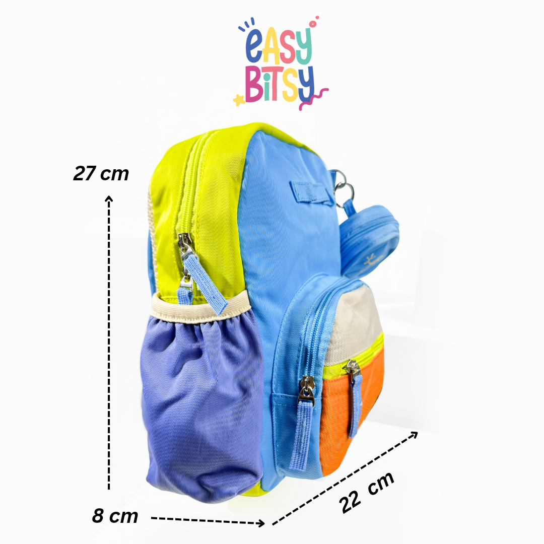 Easybitsy Tas Ransel Backpack Sekolah Flintstone Kecil Anak Laki-Laki Perempuan PAUD-TK - Colorful Tidak ada merek