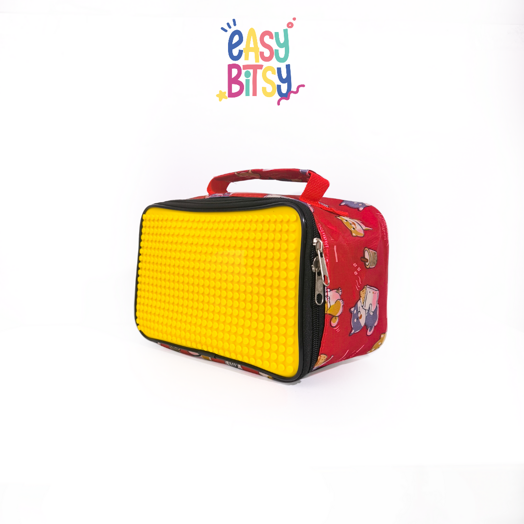 Easy Bitsy Big Block Lego Lunch Box | Sendok Garpu Motif Lego - Luffy Tidak ada merek