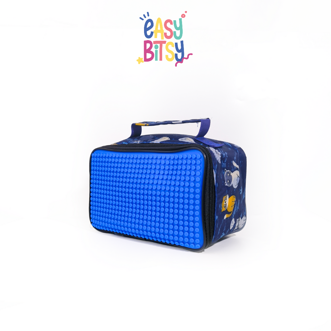 Easy Bitsy Big Block Lego Lunch Box | Sendok Garpu Motif Lego - Luffy Tidak ada merek