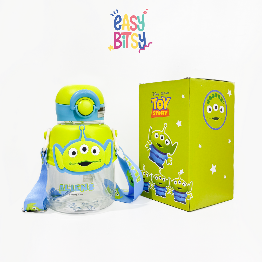 Easy Bitsy Botol Minum Water Bottle 700ML/750 ML  Sanrio Disney Characters BPA FREE - Suna Tidak ada merek