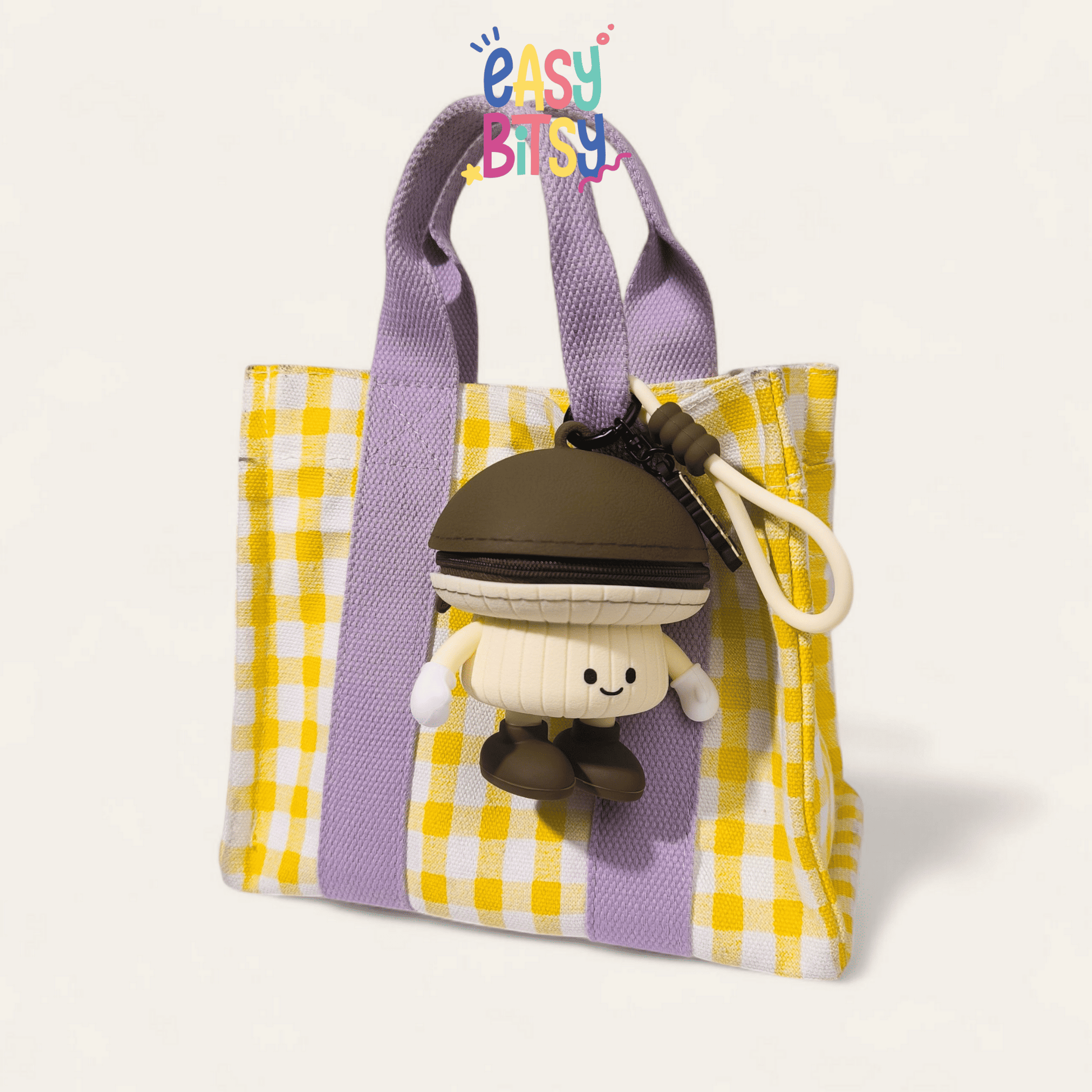 Easy Bitsy Keychain Gantungan Dan Tas Dompet Silikon - Cat & Vegetables Series Tidak ada merek