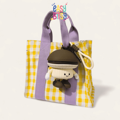 Easy Bitsy Keychain Gantungan Dan Tas Dompet Silikon - Cat & Vegetables Series Tidak ada merek