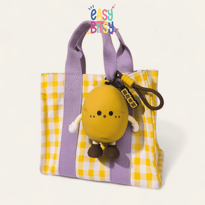 Easy Bitsy Keychain Gantungan Dan Tas Dompet Silikon - Cat & Vegetables Series Tidak ada merek