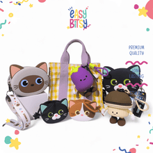 Easy Bitsy Keychain Gantungan Dan Tas Dompet Silikon - Cat & Vegetables Series Tidak ada merek