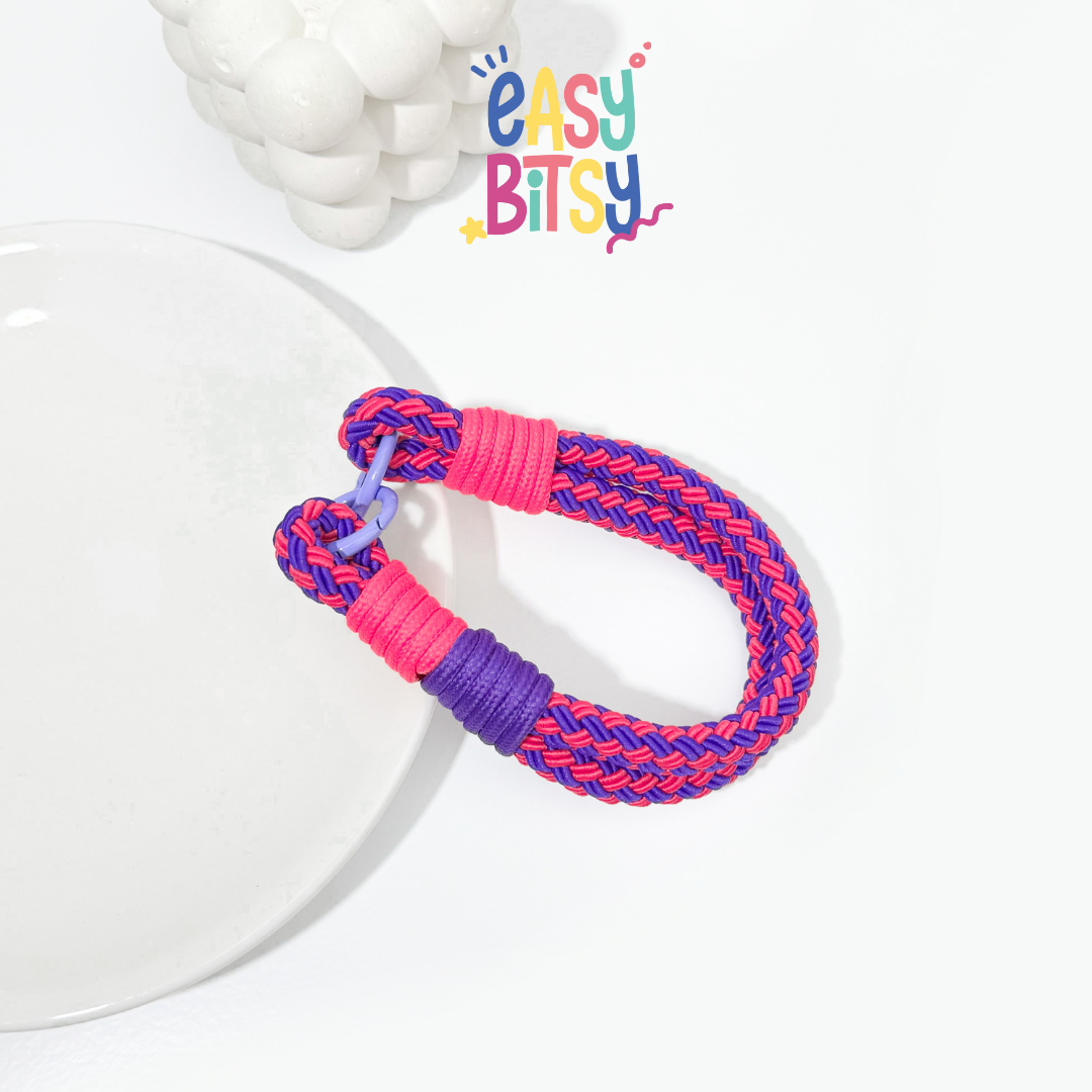 Easy Bitsy Phone String | Gantungan Handphone | Korean Phone String | Strap Tali HP Lanyard - Lila Tidak ada merek