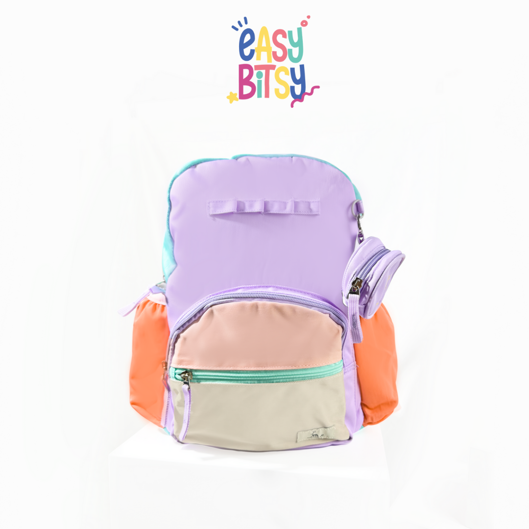 Easybitsy Tas Ransel Backpack Sekolah Flintstone Sedang Anak Laki-Laki Perempuan TK SD - Colorful Tidak ada merek